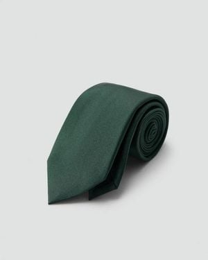 Mango 100% Silk Tie - Green