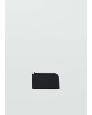 Mango Faux-Leather Purse - White