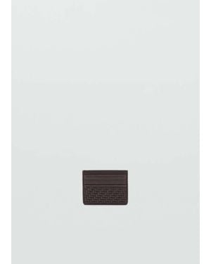 Mango Braided Cardholder - White