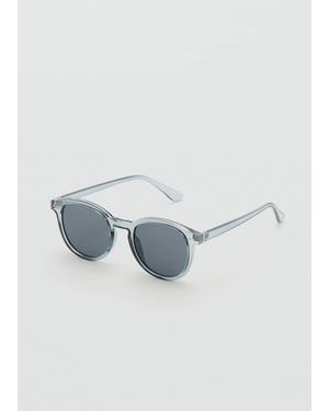 Mango Round-Framed Sunglasses - Blue