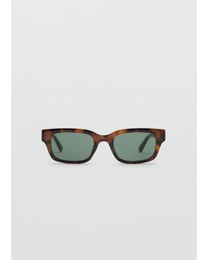 Mango Rectangular Sunglasses - Green