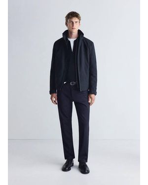 Mango Waterproof Padded Parka - Blue
