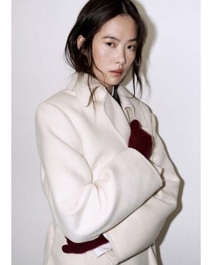 Mango 100% Cashmere Gloves - White