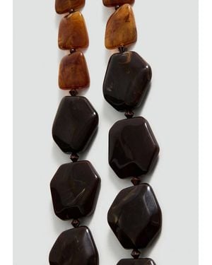 Mango Double Beaded Necklace - Black