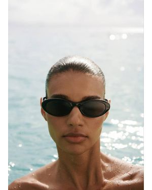 Mango Resin Frame Sunglasses - White