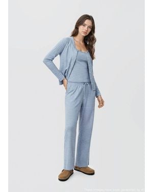 MANGO TEEN Long Pyjama Pack - Blue
