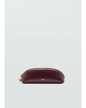 Mango Mini Beaded Zip Case - Purple