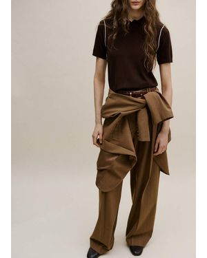Mango Contrasting Stripes Jumper - Natural
