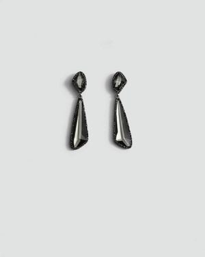 Mango Pendant Earrings - Blue