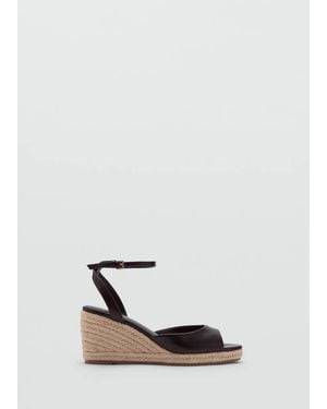 Mango Espadrille Wedge Sandal - White