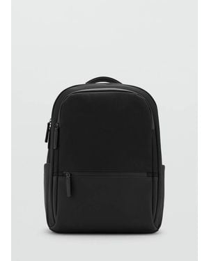 Mango Multi-Functional Backpack With Pockets - Black
