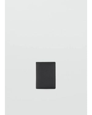 Mango Wallet With Embossed Effect - Gray