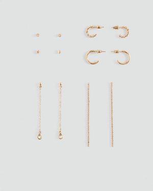 MANGO TEEN Pack Of Combined Earrings - White