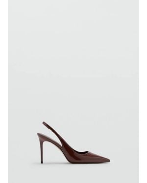 Mango Lackleder-Pumps - Weiß