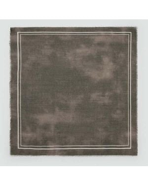 Mango Modal Cotton Printed Foulard - Gray