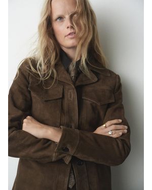 Mango Stainless Steel Signet Ring - Brown