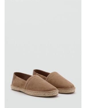 Mango Leather Espadrille - Brown