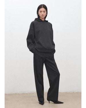 Mango Flecked Knitted Trousers - Multicolour