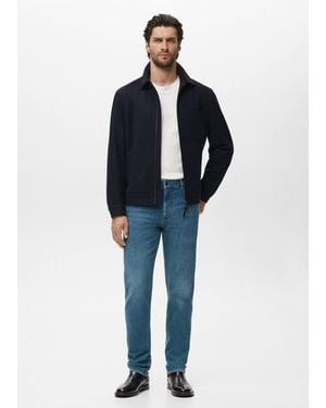 Mango Slim Fit Ultra Soft Touch Patrick Jeans - Blue