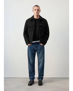 Mango Giacchetta Beime-F Nero - Blu