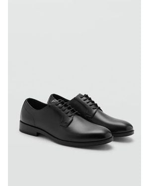 Mango leather shoes clearance