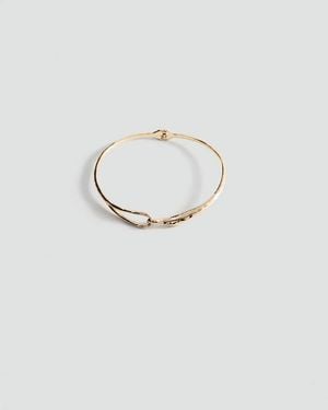 Mango Rigid Hook Necklace - White