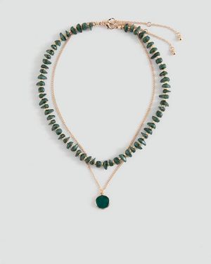 MANGO TEEN Combined Necklace Pack - Blue