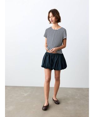 MANGO TEEN Bubble Balloon Skort - Blue