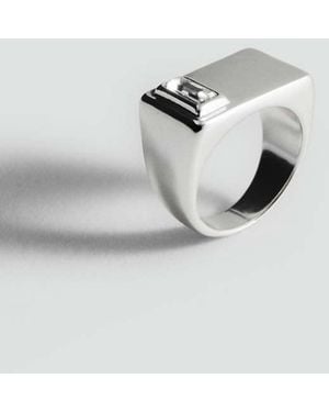 Mango Geometric Ring Crystal Wall Light - Grey