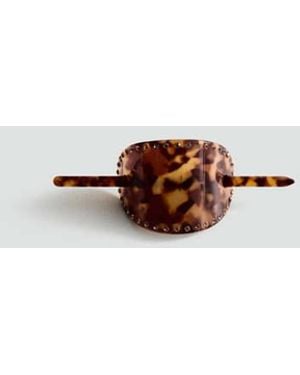 Mango Tortoiseshell Hair Barrette - White