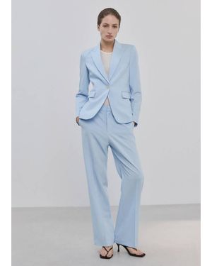 Mango Fitted Suit Blazer - Blue