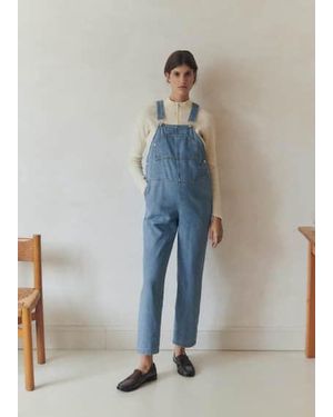 Mango Maternity Denim Dungarees Medium - Blue