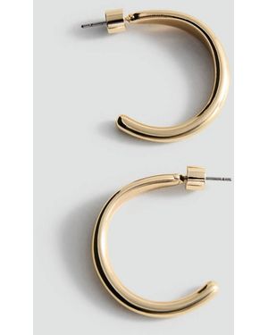 Mango Hoop Earrings - Metallic