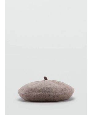 Mango Knitted Wool-Blend Beret - Multicolour
