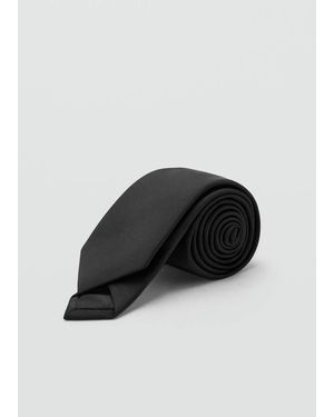 Mango Smooth Micro-Structured Tie - Black