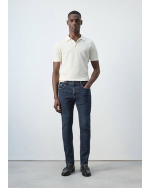 Mango Slim Fit-Jeans Jan - Blau