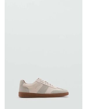 Mango Sneaker Pelle Combinate Bianco