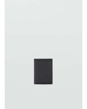 Mango Wallet With Embossed Effect - Grey