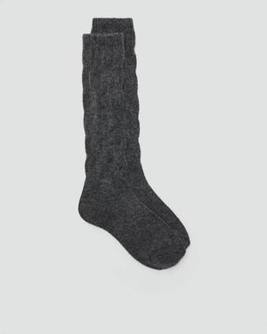 MANGO TEEN Textured Socks - White