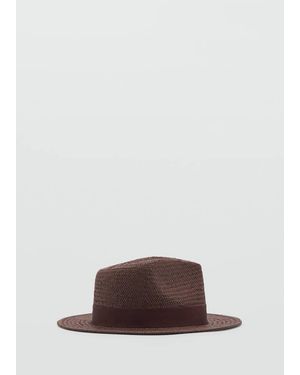 Mango Natural Fiber Bow Hat - Brown