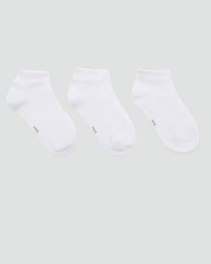 Mango Pack Of 3 Cotton Socks - White