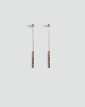 Mango Long Crystal Earrings - Blue