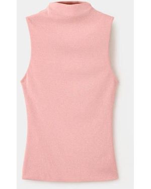 Mango Figurbetontes Feinstricktop - Pink
