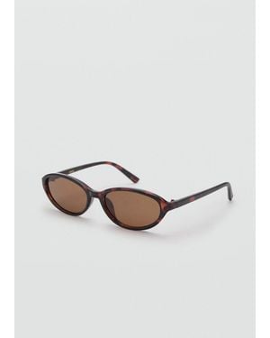 Mango Occhiali Da Sole Montatura Acetato Cioccolato - Marrone