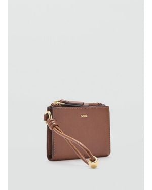 Mango Mini-Bead Small Purse - Brown