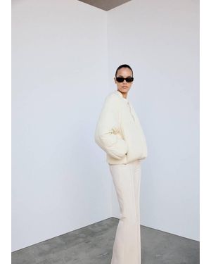 Mango Gepolsterte Bomberjacke Im Anorak-Stil - Weiß