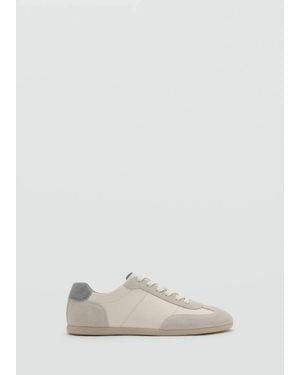 Mango Sneaker Pelle Combinate Bianco - Neutro