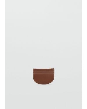 Mango Mini Beaded Card Holder - White