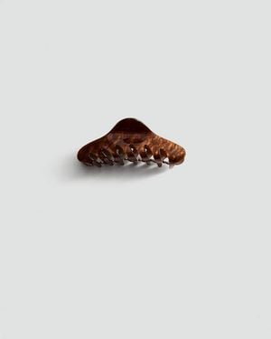 Mango Perlmutt-Effekt Haarklammer - Braun
