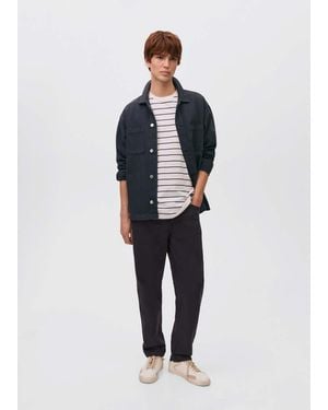 MANGO TEEN Denim Overshirt - Blue
